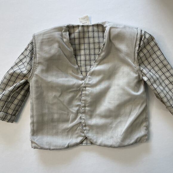 Vintage Khaki And Navy Plaid Sport Jacket Size 12M - Picture 6 of 8